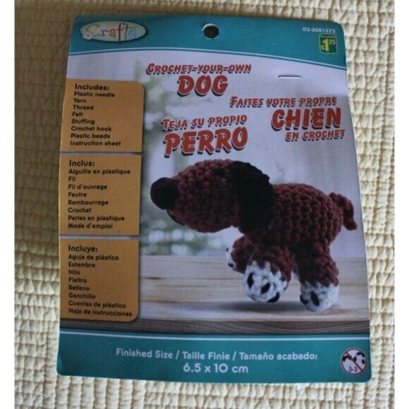 4 Crochet Your Own  Knitting Toys Animals Set Bear Dog Panda Owl NEW - Picture 5 of 6